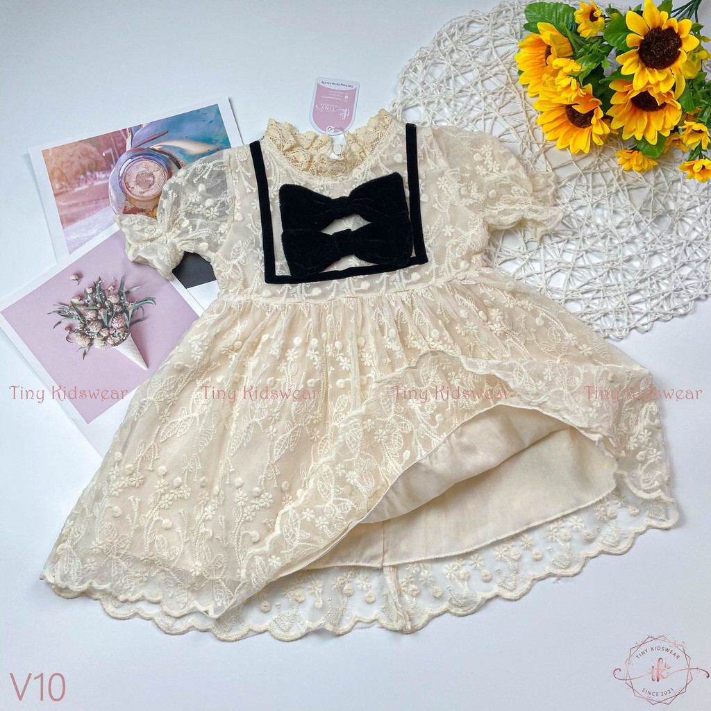 Váy Đầm Ren Búp Bê Cho Bé Gái Từ 10-18kg [V10]