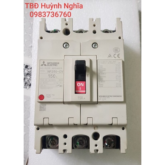 Aptomat 3 pha 150A Mitsubishi MCCB 3P 150A 25k