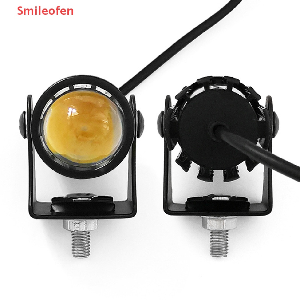 Đèn Pha Led Hai Màu Hình Súng Thép Siêu Sáng Chống Thấm Nước 12-80V Dành Cho Xe Mô Tô