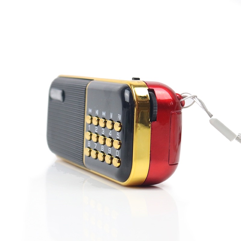 Đài Radio Dùng 2 Pin SHUAE SM-121 Hỗ Trợ Khe Cắm Thẻ Nhớ USB