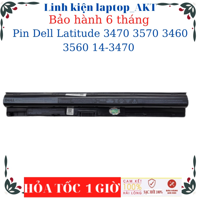 Pin laptop Dell Latitude 3470 3570 3460 3560 14-3470 Dell M5Y1K 40Wh