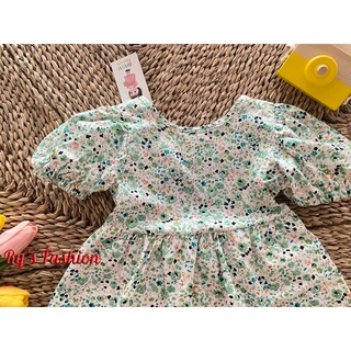 Váy hoa bé gái cotton A01