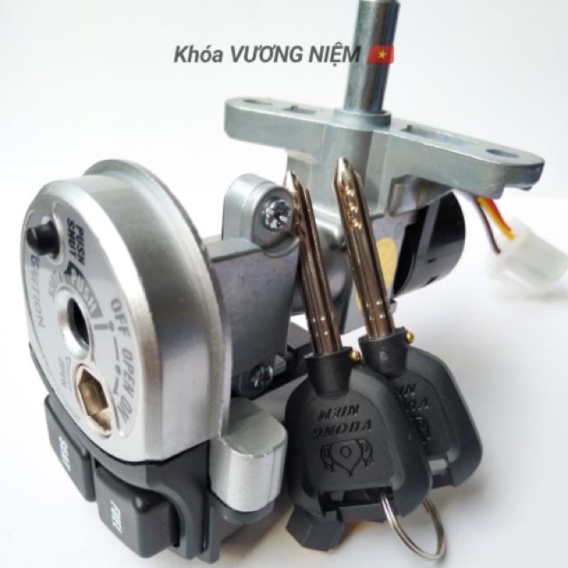 Bộ Ổ Khoá Xe Nozza Grande Chìa 8 Cạnh Chống Trộm Cao Cấp Chính Hãng VƯƠNG NIỆM