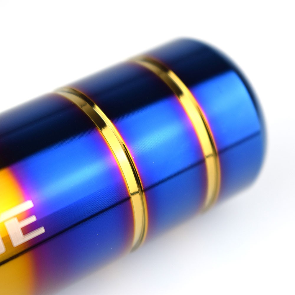 Cần Gạt Số Xe Hơi Bằng Nhôm 13CM Thông Dụng Màu Xanh Dương In Chữ Bride / NOS Burn