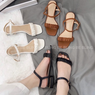 Sandal Gót Vuông 2P Dúm