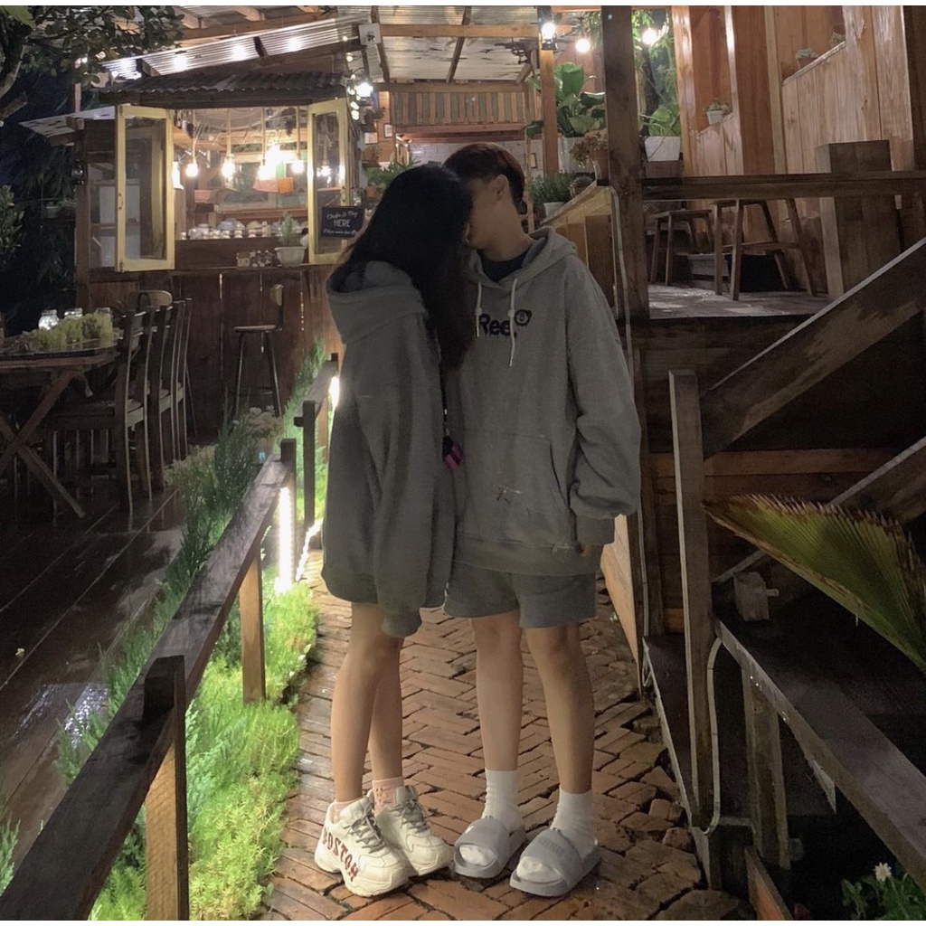 LOCAL BRAND REE - ÁO HOODIE VẨY SƠN THỦ CÔNG MÀU XÁM