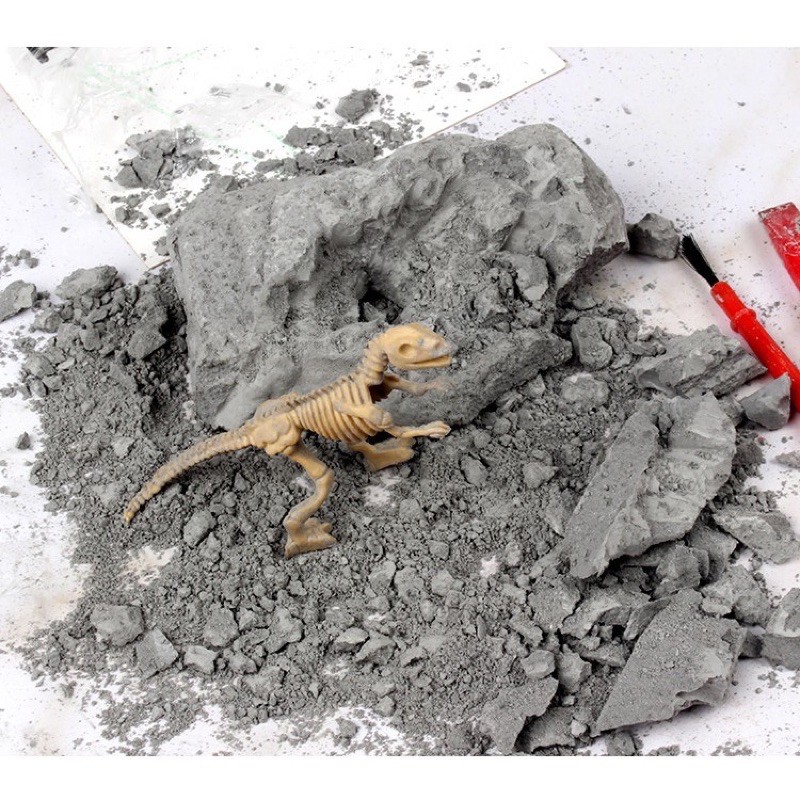 CÓ SẴN - Bộ đồ chơi tiền sử khai quật xương khủng long cho bé vừa học vừa chơi