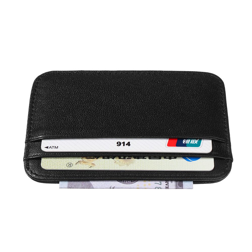 Ví Da Cừu Thật Mini Có Ngăn Đựng Thẻ Thời Trang Sang Trọng Cho Nam