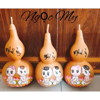 Bầu vẽ 1 mặt 2 bé trai+gái