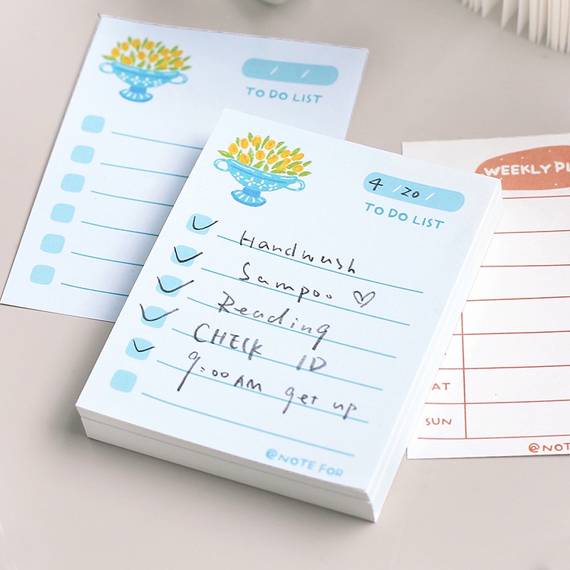 Giấy Ghi Chú Lên Kế Hoạch Hàng Ngày Hàn Quốc Dễ Thương