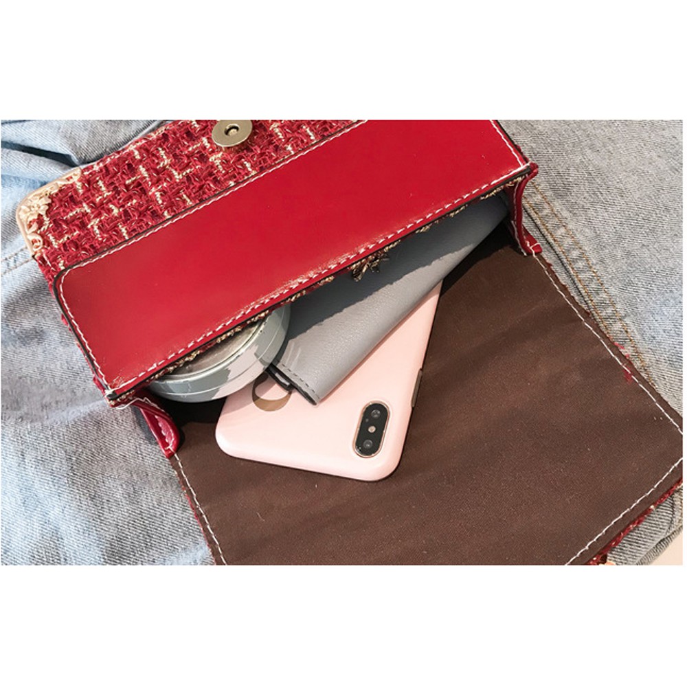 Túi Đeo Chéo Nữ Dạ Nẹp Viền TTS 288 | BigBuy360 - bigbuy360.vn