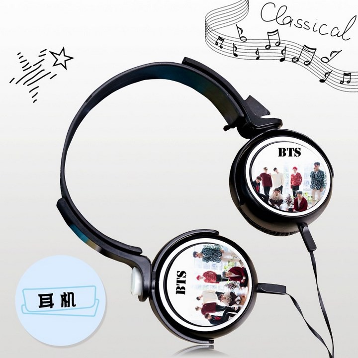 Sỉ 99k Tai nghe bts BTS chibi thiết kế thông minh cắm dây có mic