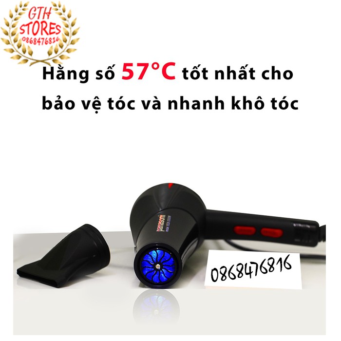 Máy Sấy Tóc 2 Chiều Model 5528 Công Suất Lớn 3500W(Tặng Dụng Cụ Tạo Kiểu)-GTH SHOP