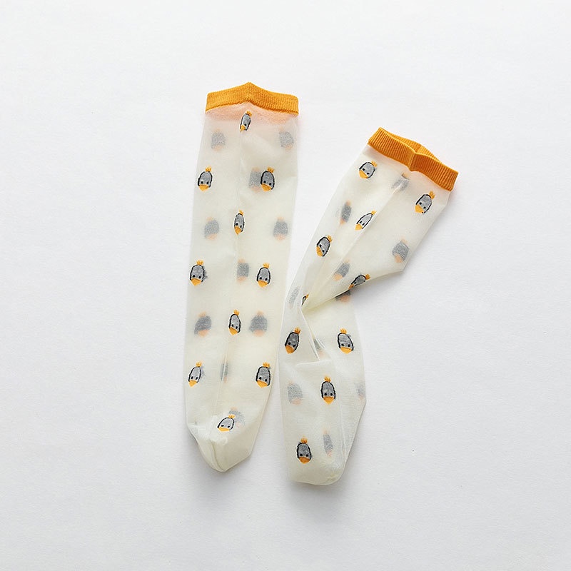 1 Đôi Tất Cotton Thoáng Khí In Hình Trái Cây Thời Trang Hàn Quốc Cho Bé 1-8 Tuổi