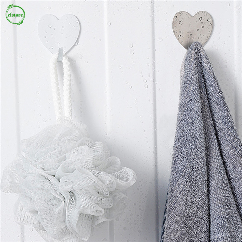 Móc Treo Đồ Hình Trái Tim Gắn Tường