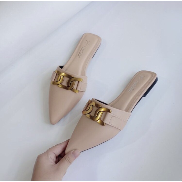 DÉP NỮ XÍCH MŨI NHỌN SIÊU XINH ( ảnh thật )