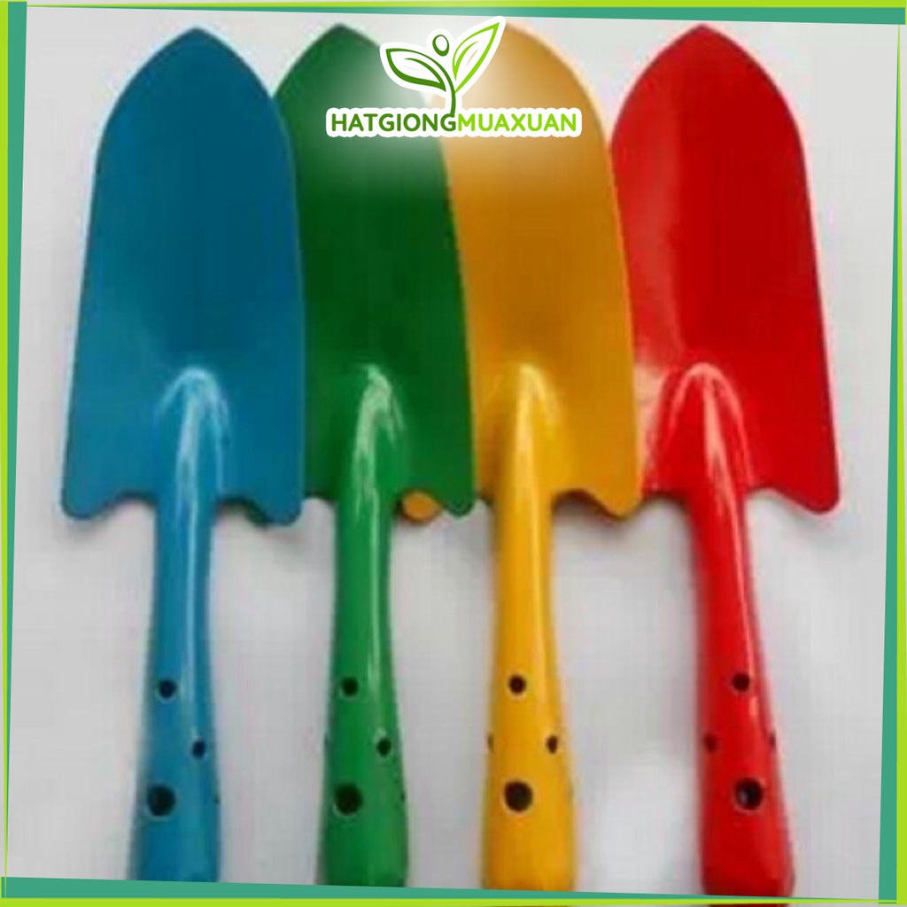 Xẻng Màu Làm Vườn sơn tĩnh điện, độ bền cao, cằm chắc tay (màu ngẫu nhiên)