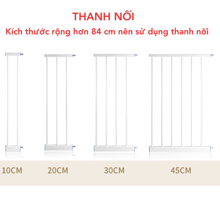 Thanh Chắn Cửa/ Cầu Thang Kidwow An Toàn Cho Bé 74-85 cm
