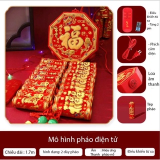 Pháo tết điện tử có điều khiển từ xa, pháo đại có âm thanh