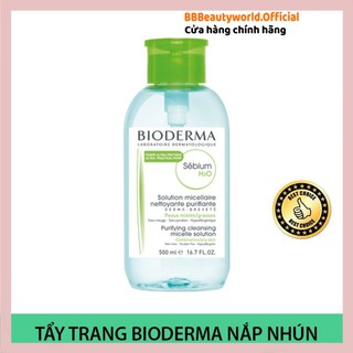 [HÀNG AUTH] Nước Tẩy Trang Bioderma Pháp H2O 500ml xanh - hồng chính hãng chuẩn