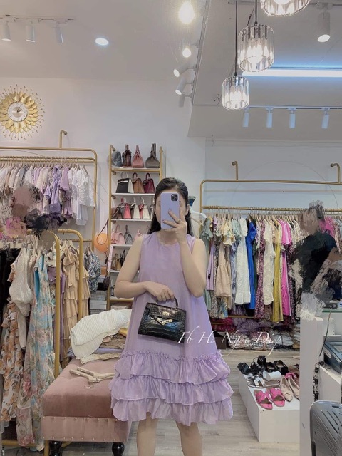 [ Mã FAMAYWA2 giảm 10K đơn 50K] Váy đũi sát nách chân bèo tầng | BigBuy360 - bigbuy360.vn