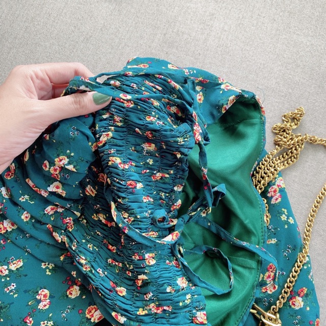 VÁY VOAN HOA HOA HAI DÂY KÈM MÚT | BigBuy360 - bigbuy360.vn