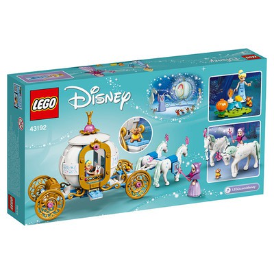 LEGO LEGO Disney Công chúa Series 43192 Cô bé lọ lem Sandy's Royal vận chuyển cô gái Lắp ráp khối