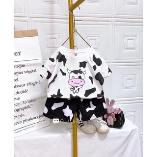 Bộ đồ bé gái 6-20kg. Bộ Bò Sữa Chất thun cotton mềm mịn