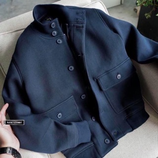 Áo khoác dạ cộc , công sở , dày ấm , kiểu lịch sự , đơn giản từ n4mstore
