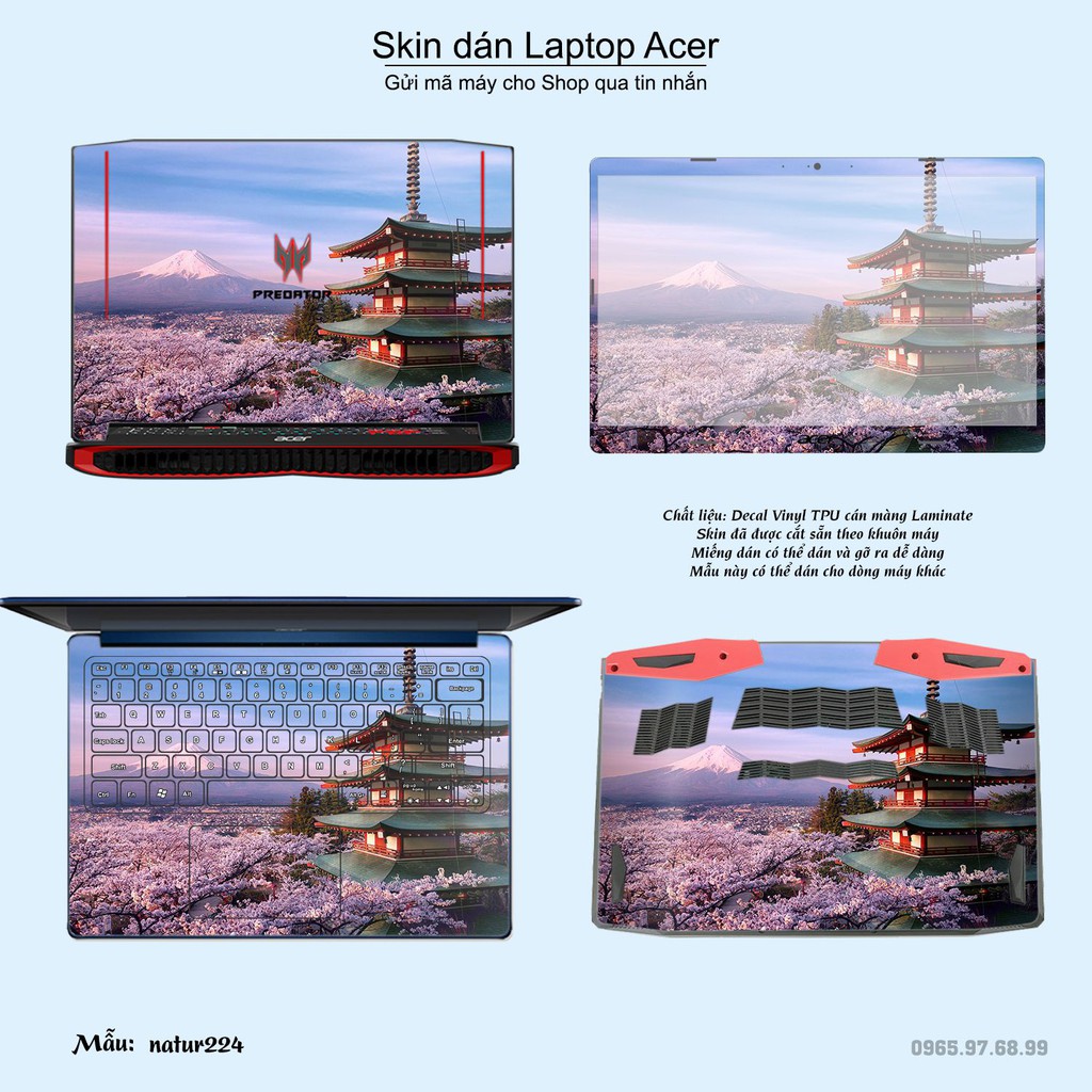 Skin dán Laptop Acer in hình thiên nhiên _nhiều mẫu 8 (inbox mã máy cho Shop)