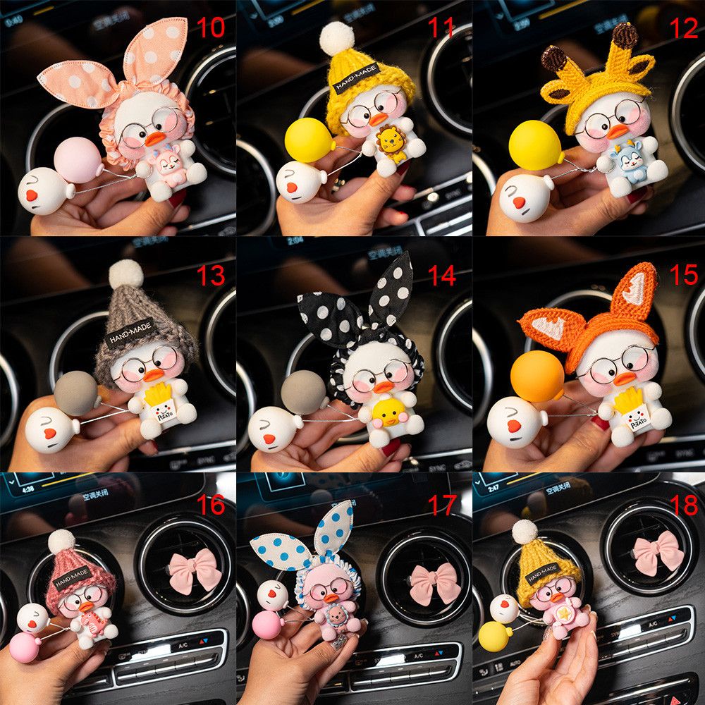 SHOOGII Lovely Duck Rabbit Car Air Outlet Perfume Clip Freshener Essential Oil Scent Aromas Diffuser Auto Interior Decoration