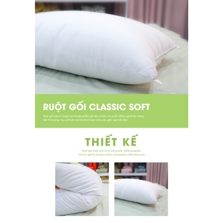 Ruột gối (SIÊU ÊM + có tem điện tử chính hãng) CLASSIC SOFT 45*65 (Gối Thấp)