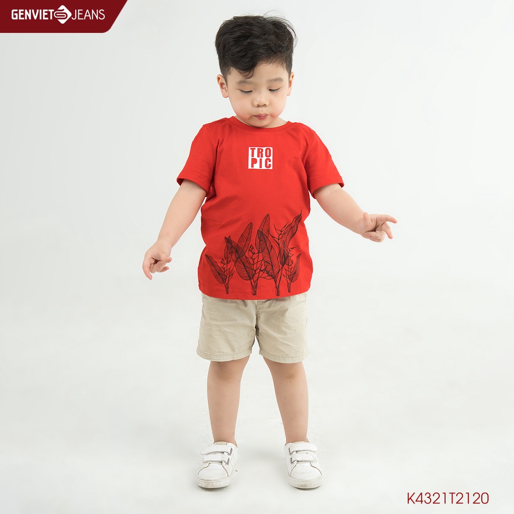 Áo Chui Đầu Trẻ Em Cộc Tay Genviet Unisex K4321T2120