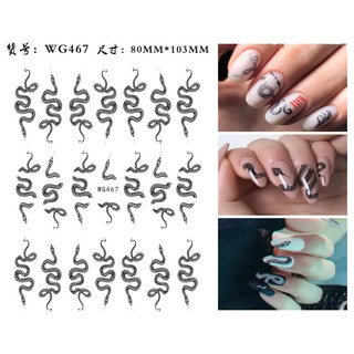 Sticker dán móng hình rắn