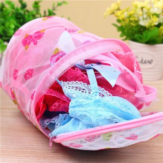 Túi giặt tròn hoa văn giạt đồ lót, tất