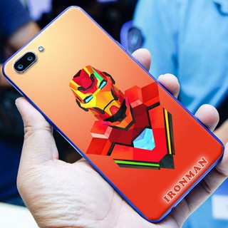 Ốp Lưng Oppo Realme C1 - Oppo A3S - Ironman Nền Đỏ