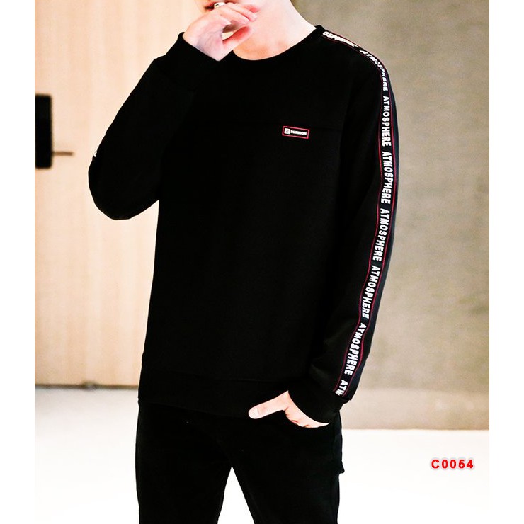 Áo Thun Nam Tay Dài Phối Viền Phong Cách Hàn Quốc 100% COTTON Cao Cấp (3 size) | BigBuy360 - bigbuy360.vn