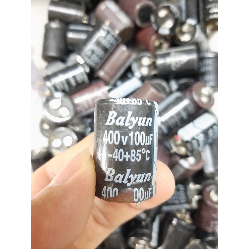 Tụ phân cực 100uF, 150uF, 220uF, 330uF,  400V - 450V ( tụ hóa) hàng tháo máy - linh kiện điện tử QUỲNH DIỄN