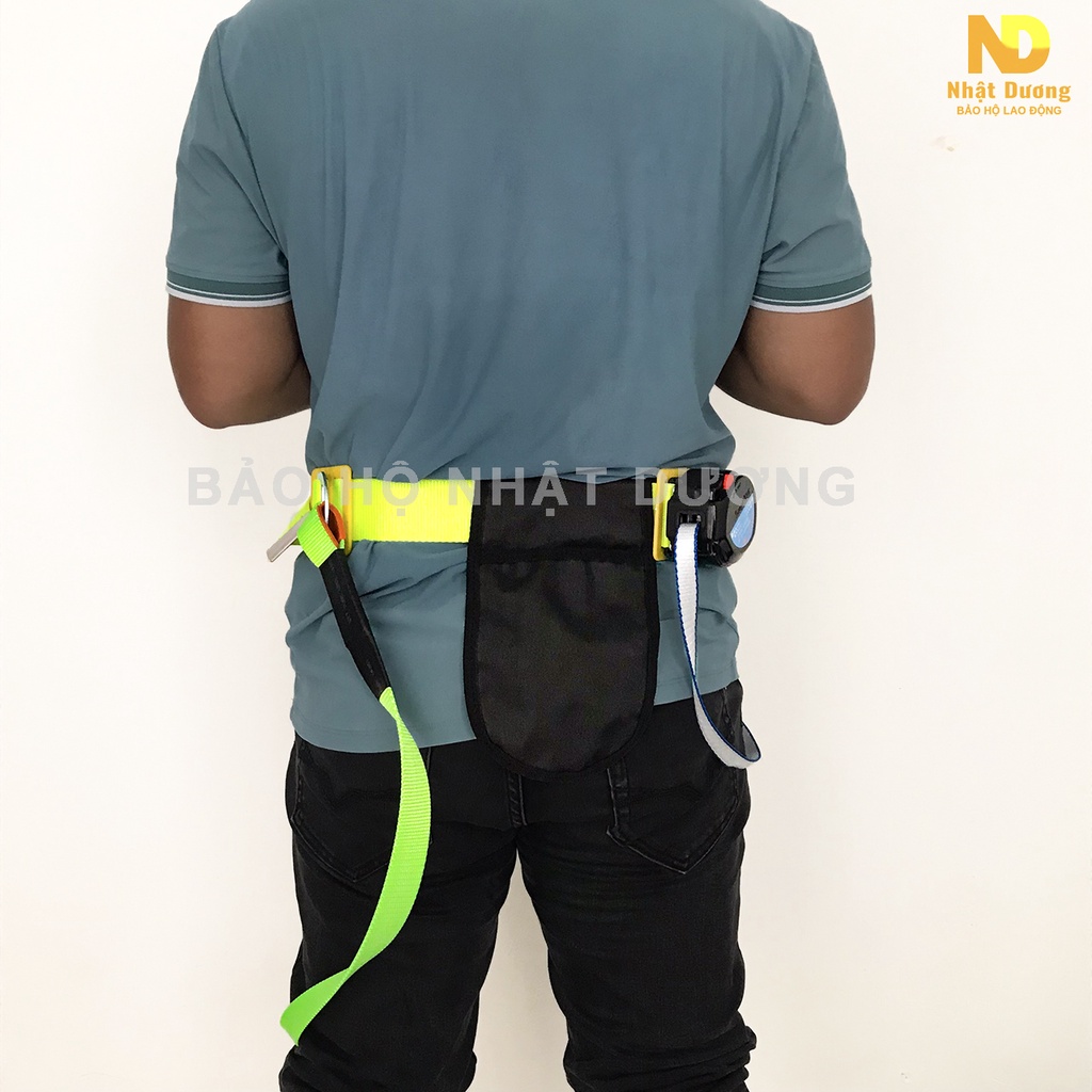 Dây bảo hộ lao động 2 móc thép thu rút tự động BR22, Dây đai an toàn Nhật Dương cao cấp