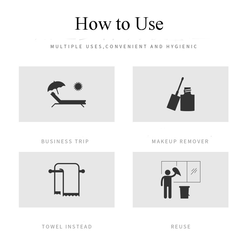 (Hàng Mới Về) Set 50 / 100 Miếng Khăn Tẩy Trang Dùng Một Lần Tiện Dụng | BigBuy360 - bigbuy360.vn