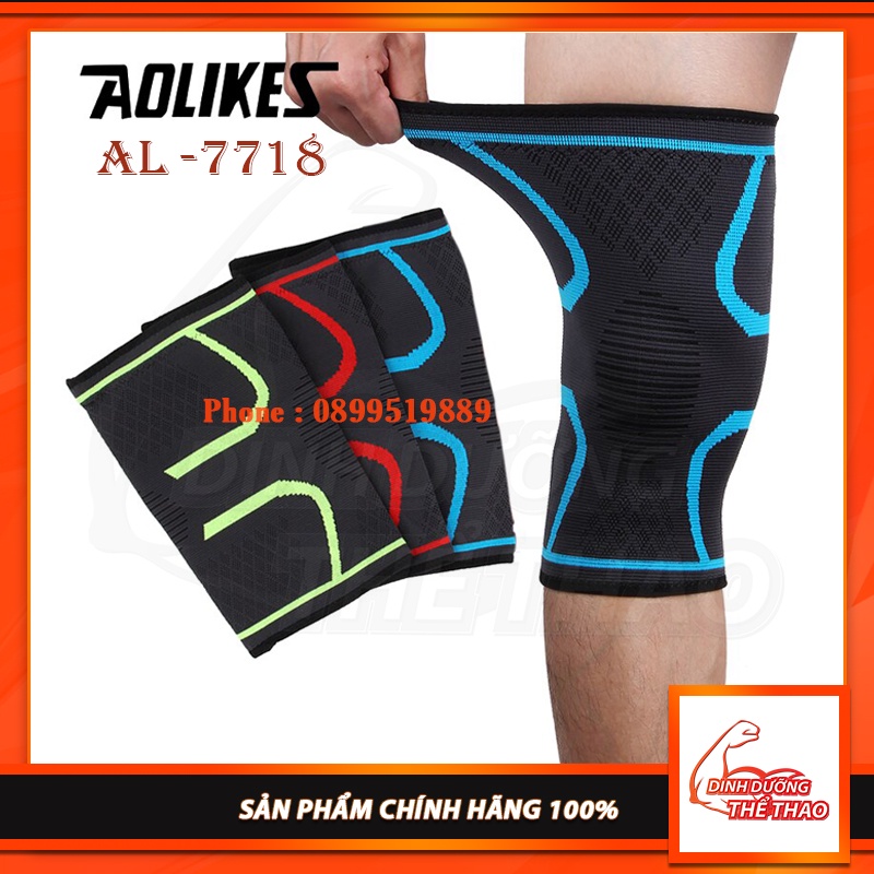 Phụ Kiện Aolike - Băng bảo vệ đầu gối cao cấp Phụ Kiện Gym Aolikes (7718)( Đôi ).