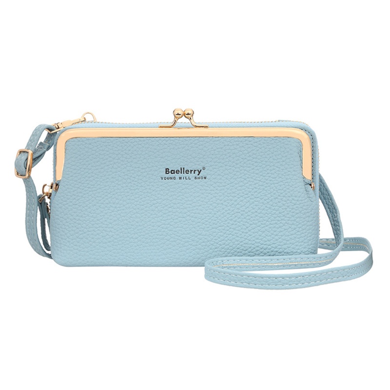 Ví Da Cầm Tay Dáng Dài Có Khóa Kéo Thời Trang Cho Nữ