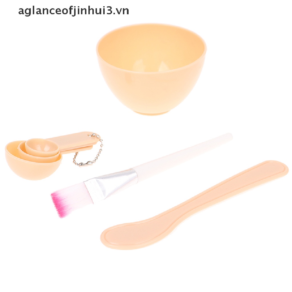 [Hàng mới về] Set 4 dụng cụ hỗ trợ trộn đắp mặt nạ tự làm tiện lợi