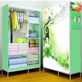 Tủ vải 2 buồng 3D