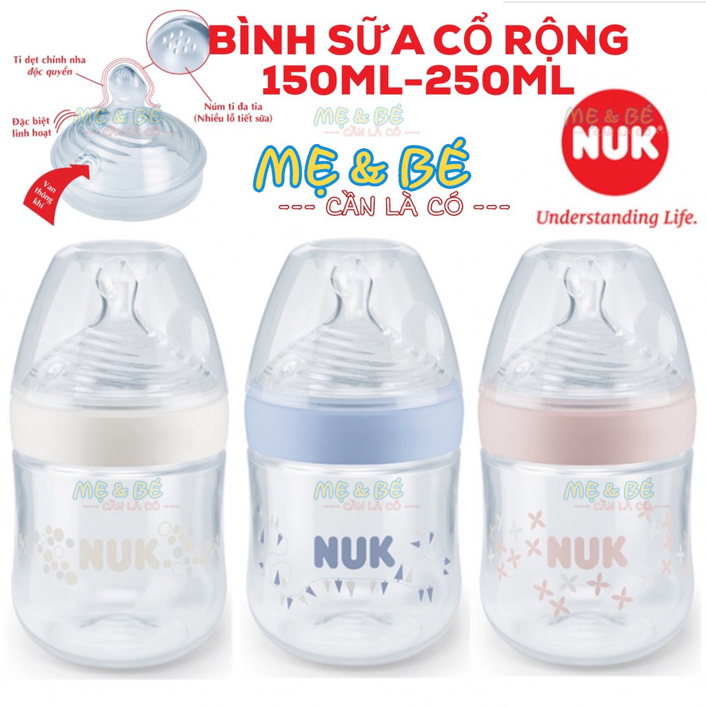 BÌNH SỮA NUK 150ML/ 260ML PP NATURE SENSE