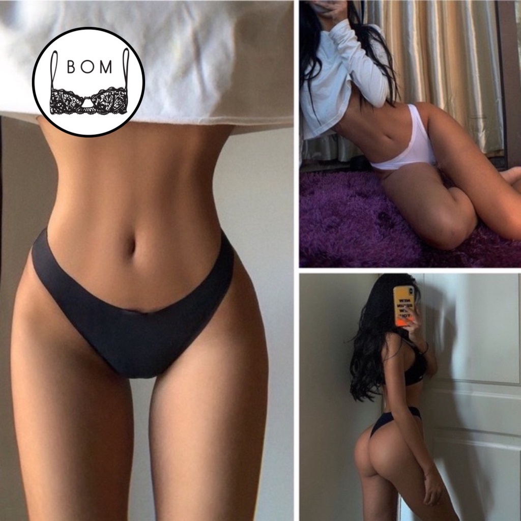 Quần Lót Nữ Lọt Khe Sexy - Quần Lót Su Không Viền May Mặc Đồ Bó Sát Không Lộ - BOM_Bikini