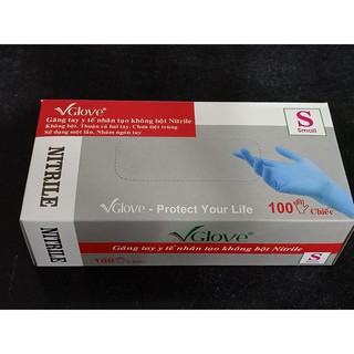 Găng tay y tế không bột Vglove (hộp 100 chiếc)