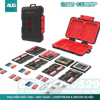 Hộp Đựng Thẻ Nhớ Máy Ảnh, Máy Quay Thiết Kế Chống Nước, Chống Shock cho Thẻ nhớ XQD/CF/TF/MSD/SD/Micro SIM/NA