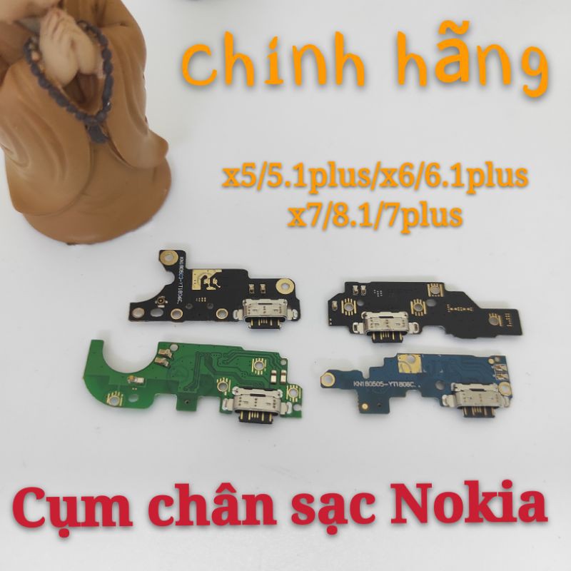 Cụm chân sạc chính hãng Nokia X5 ( 5.1 plus) / x6 ( 6.1 plus ) / x7 ( 8.1 ) / 7 plus