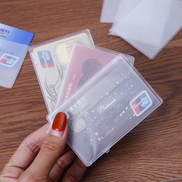 Set 10 Vỏ Bọc Thẻ Căn Cước GIÁ RẺ-CHẤT LƯỢNG Túi Nhựa Bọc Thẻ ATM, Bằng LX Các Loại Không Thấm Nước Trong Suốt